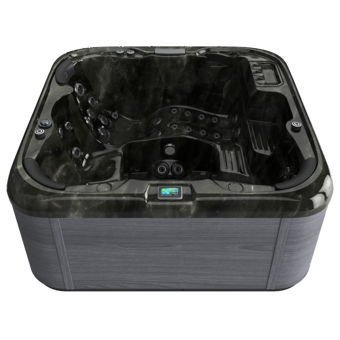 Melpomene Gray Plume Pearlescent Onyx