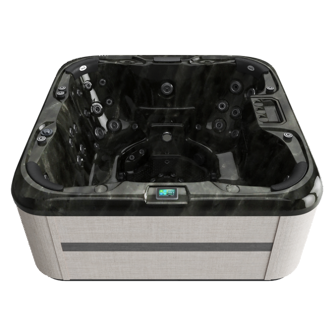 Clio Woven Linen Pearlescent Onyx