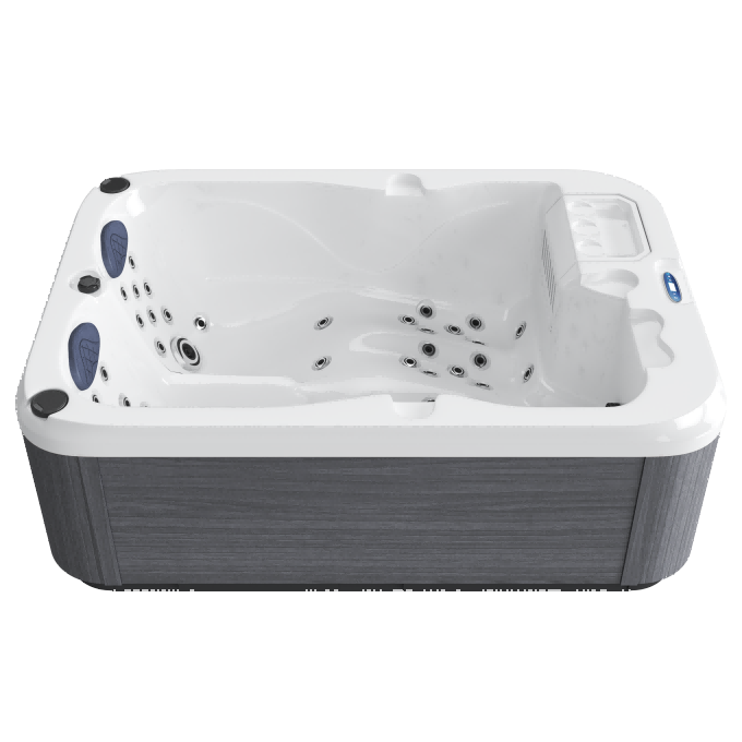 Leander Gray Plume White