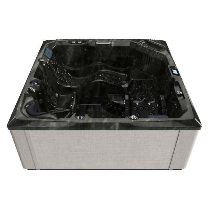 AMPHITRITE Woven Linen Pearlescent Onyx