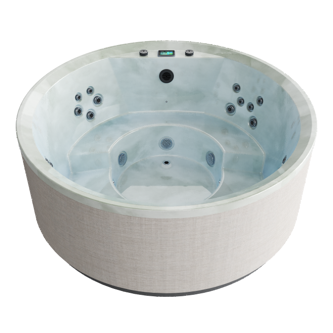 Aurora R Woven Linen Cloud Azure