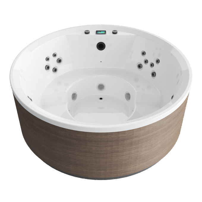 Aurora R Mahogany White