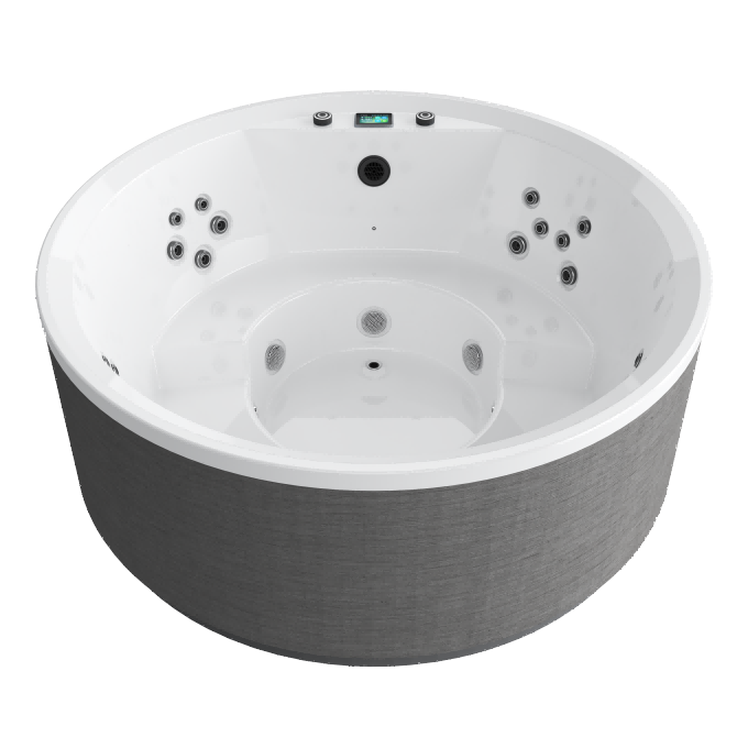 Aurora R Grid Ash White