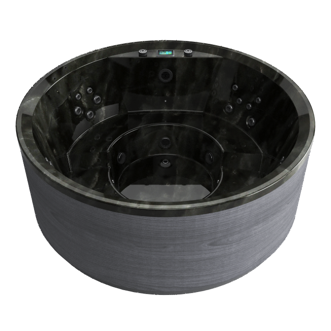 Aurora R Gray Plume Pearlescent Onyx