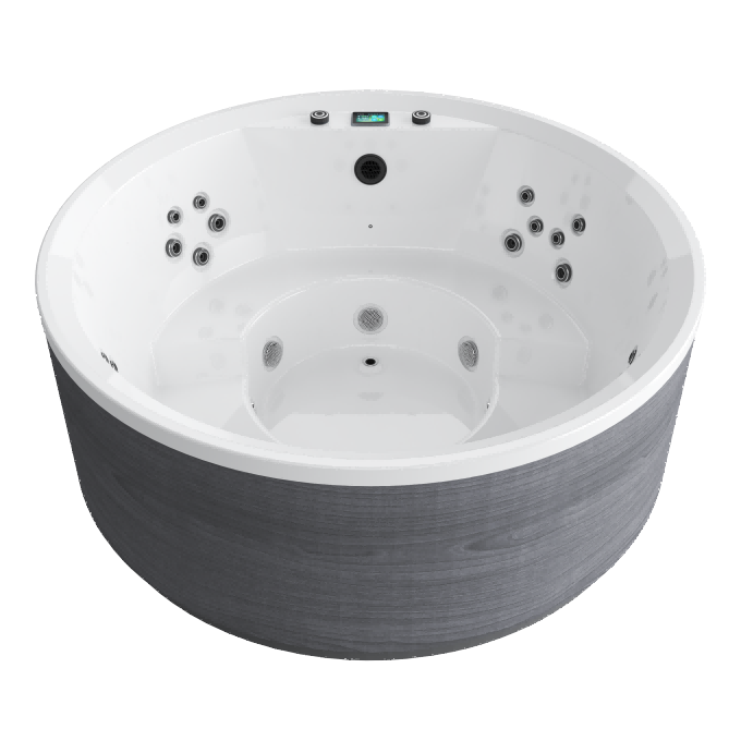 Aurora R Gray Plume White