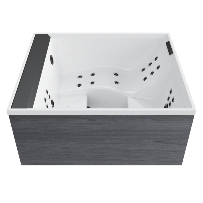 Aurora L Gray Plume White