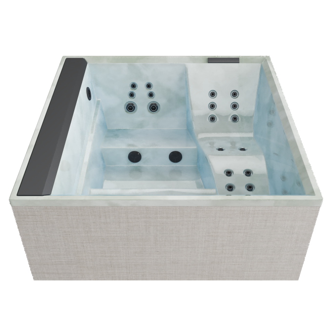 Aurora XL Woven Linen Cloud Azure