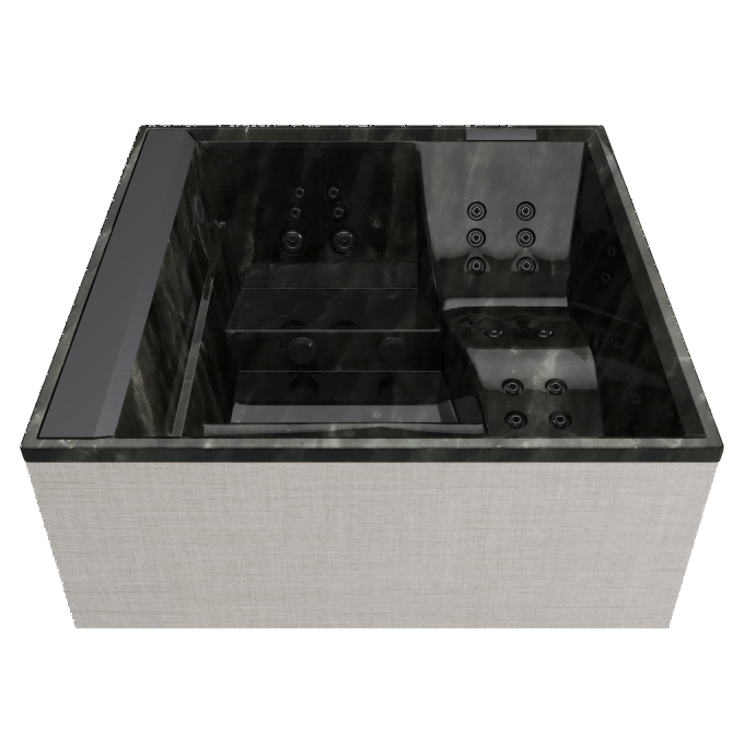 Aurora XL Woven Linen Pearlescent Onyx