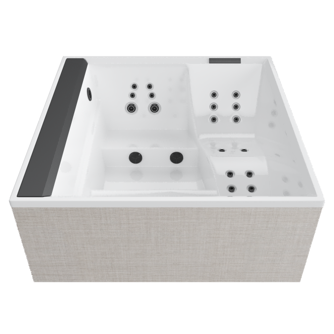 Aurora XL Woven Linen White