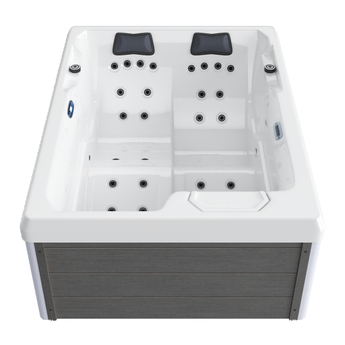 HELEN Grid Ash White