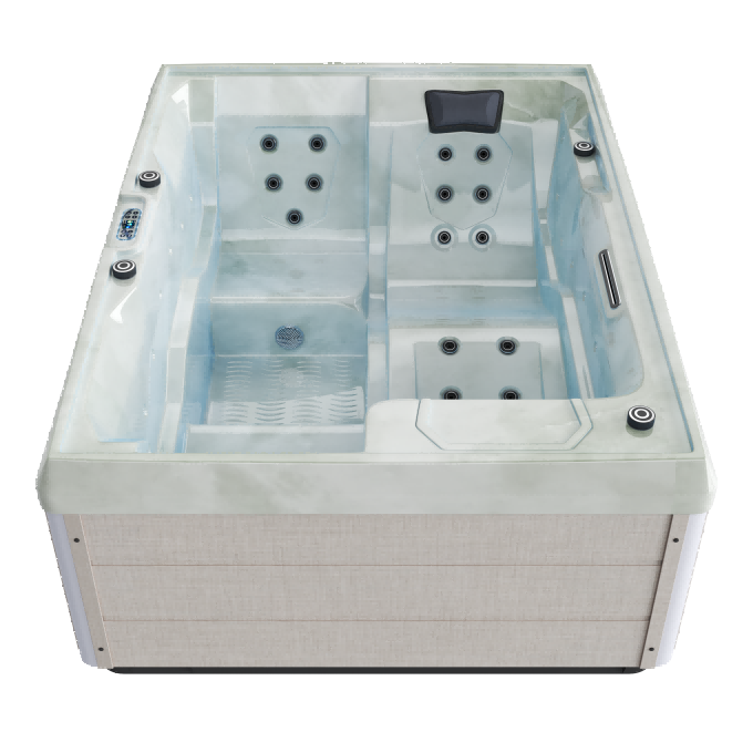 ATALANTA Woven Linen Cloud Azure