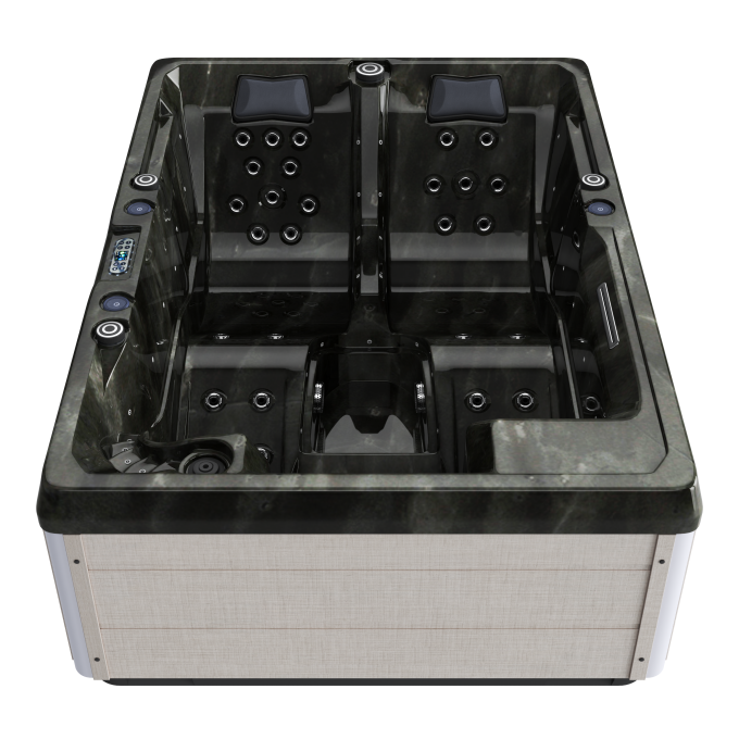 PERSEPHONE Woven Linen Pearlescent Onyx