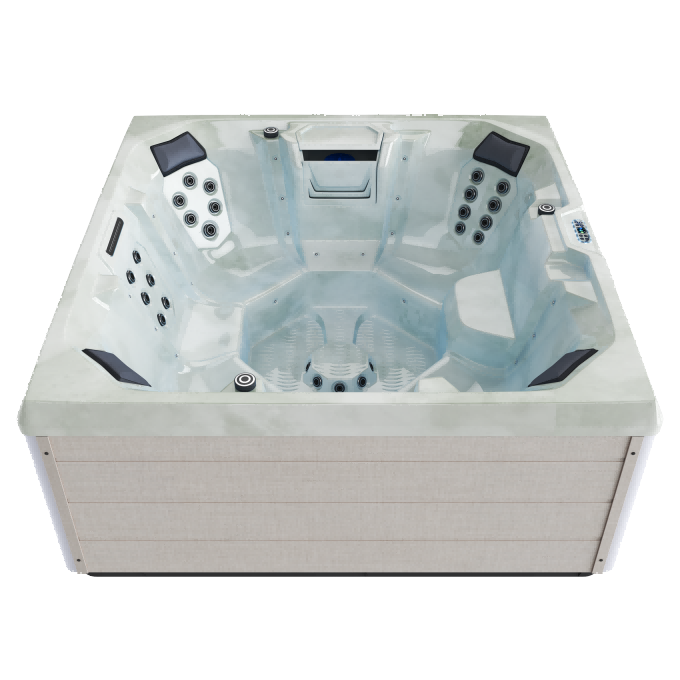 CALYPSO Woven Linen Cloud Azure