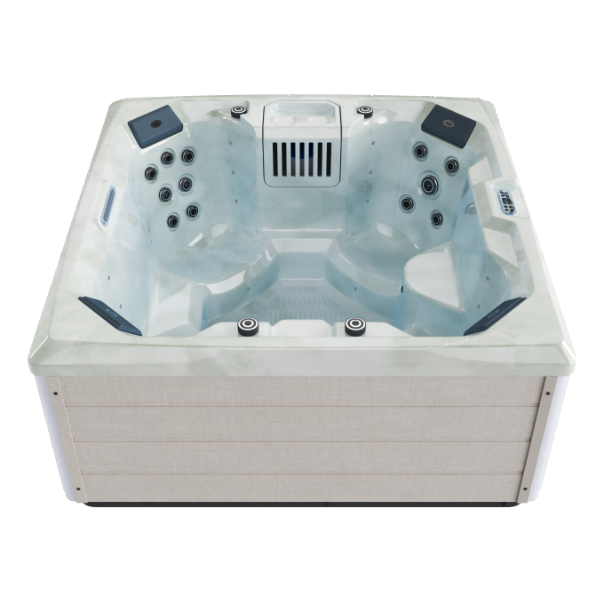 DAPHNE Woven Linen Cloud Azure