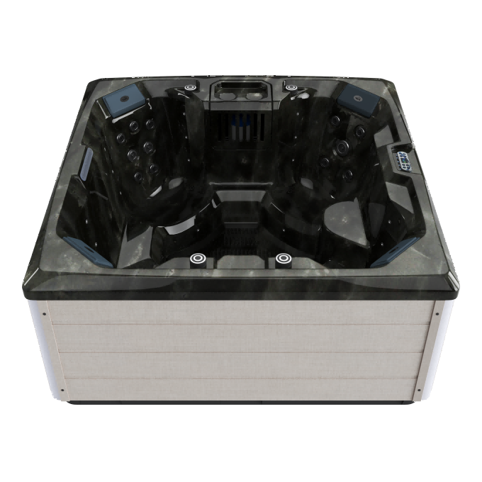 DAPHNE Woven Linen Pearlescent Onyx